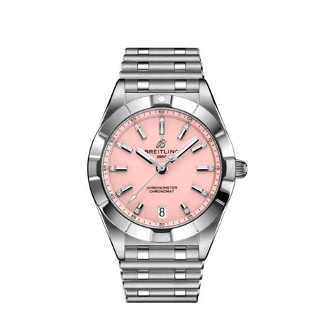 breitling uhr damen rosa|Chronomat 32 .